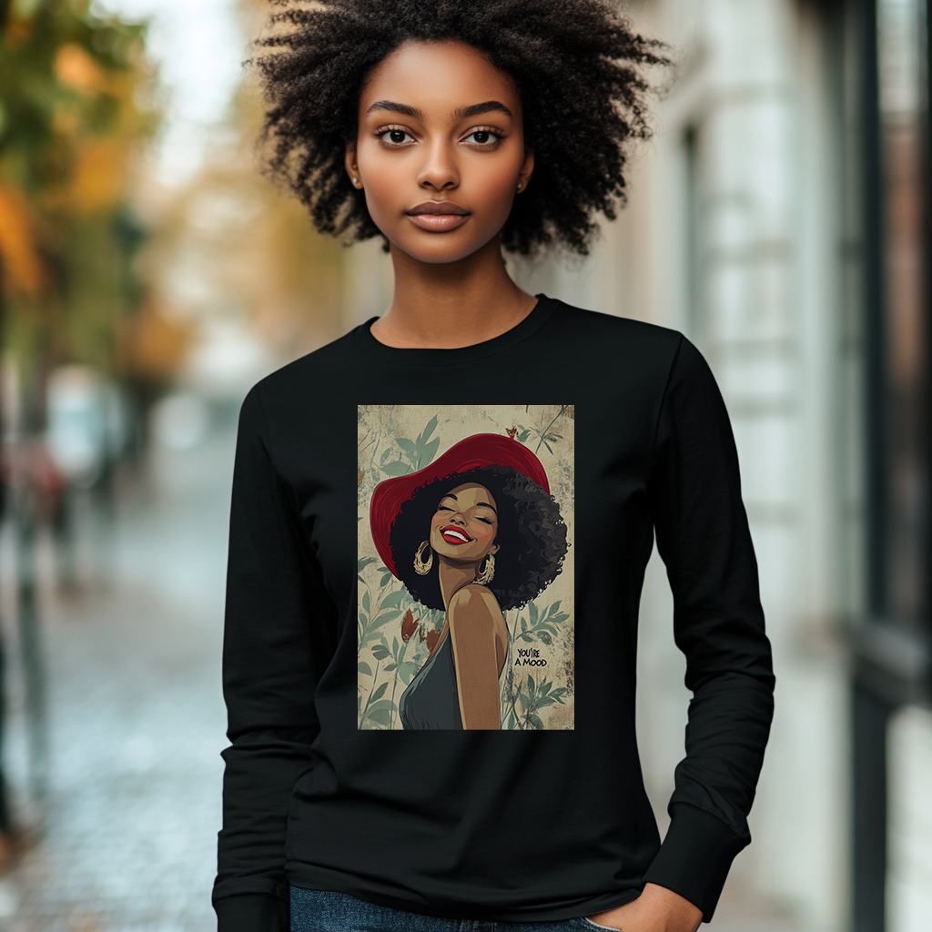 Red Bonnet, You're A Mood Long Sleeve Tee