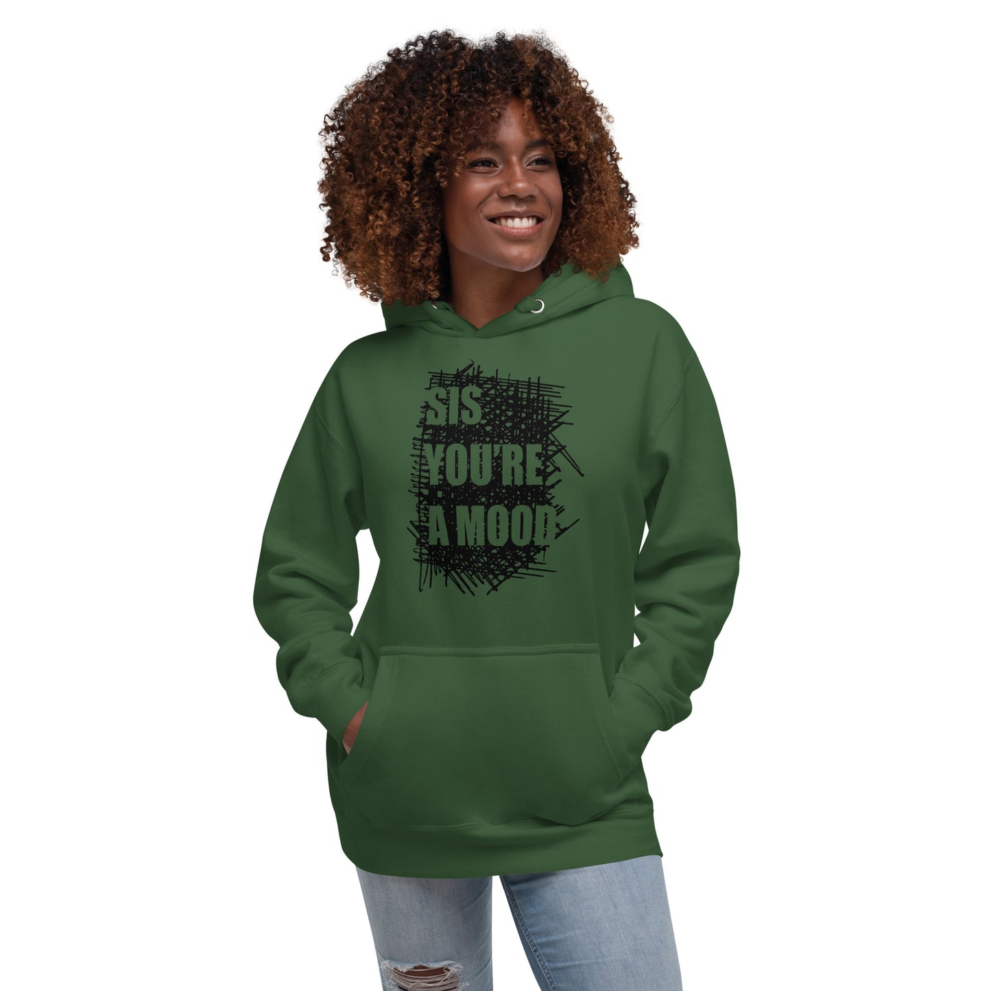 Sis You're A Mood Scribble Hoodie