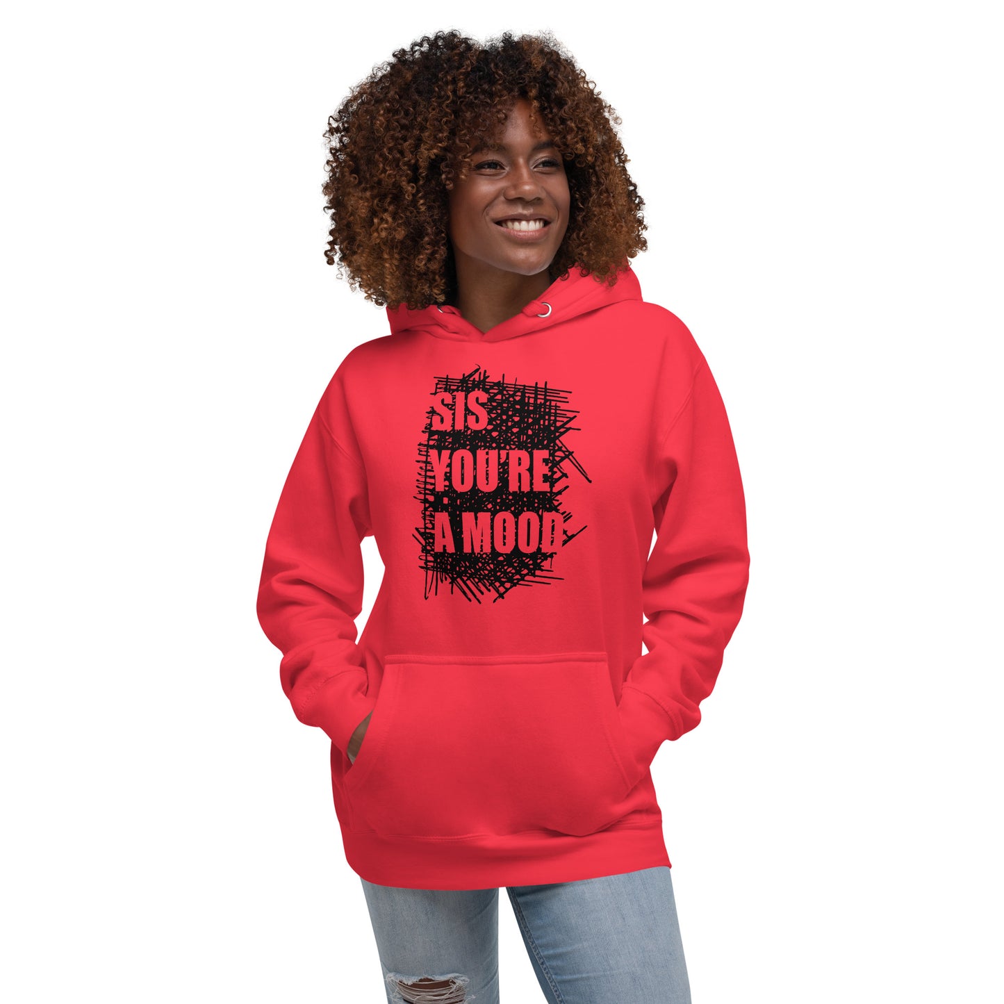 Sis You're A Mood Scribble Hoodie